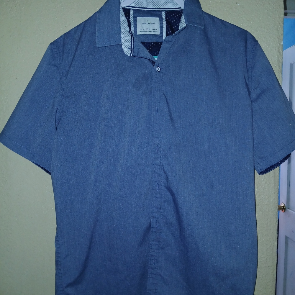 Men's Blue Dress Shirt